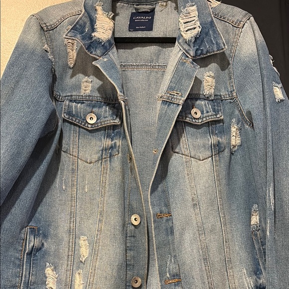 Jackets & Blazers - Cavani Distressed Denim Jacket